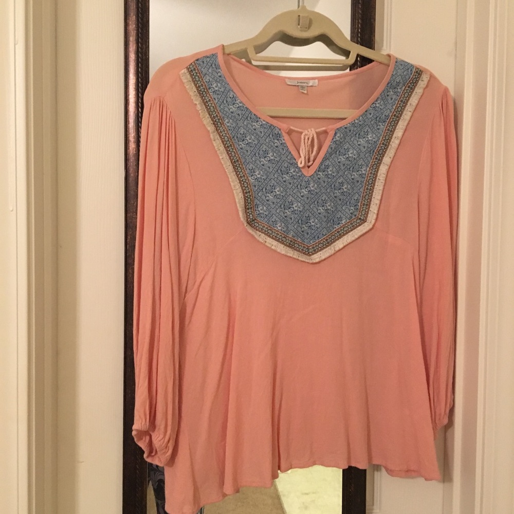 Pink boho top